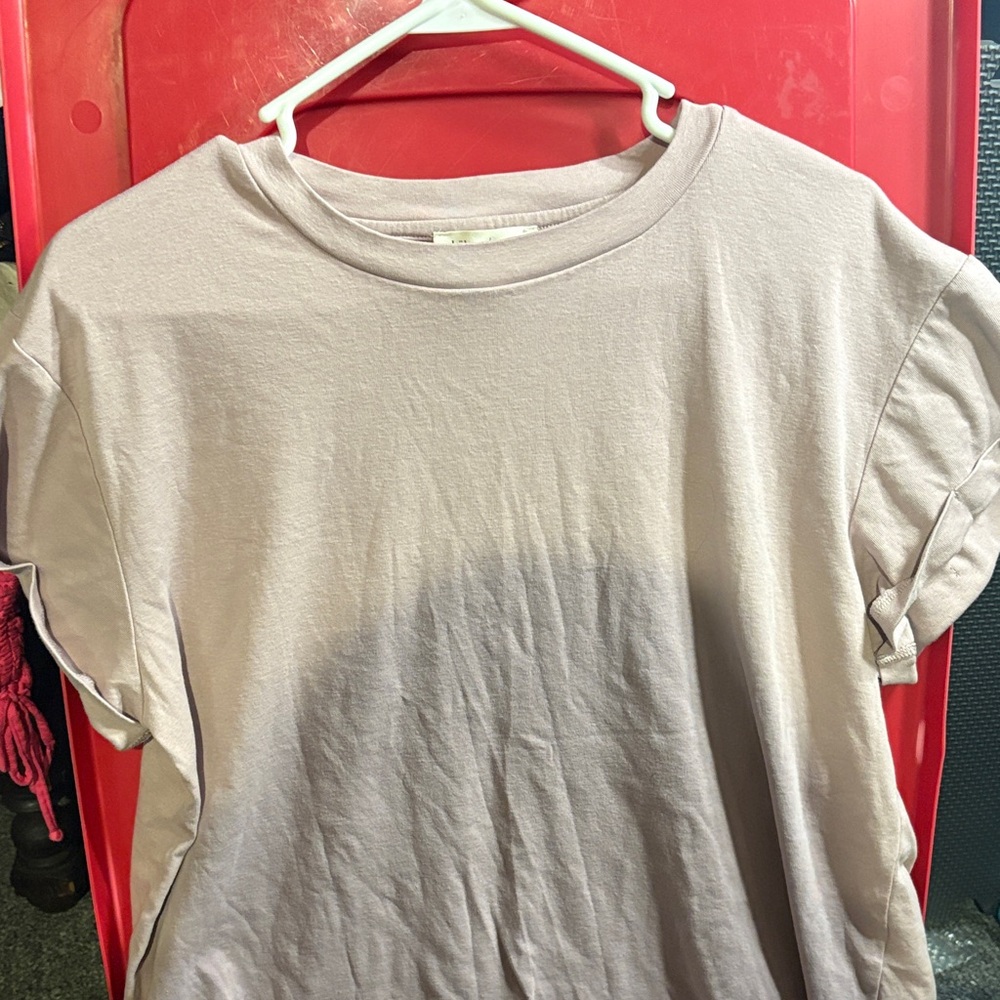 Home Essentials Women's Short Sleeve Top in Soft Lavender